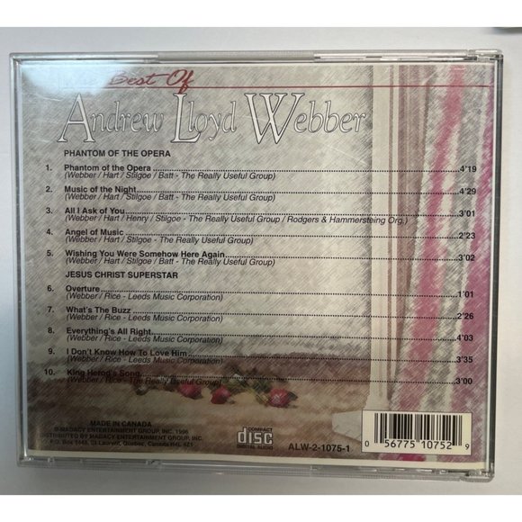 The Best of Andrew Lloyd Webber 3 Volume CD Set Soundtrack Musicals 30 Songs - Picture 5 of 9